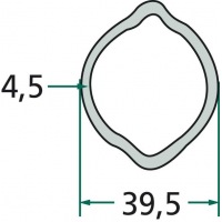Rura profilowa G5 typ cytryna fi zew.39,5mm