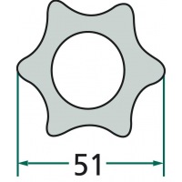Rura profilowa G7 typ gwiazdka fi zew.51mm